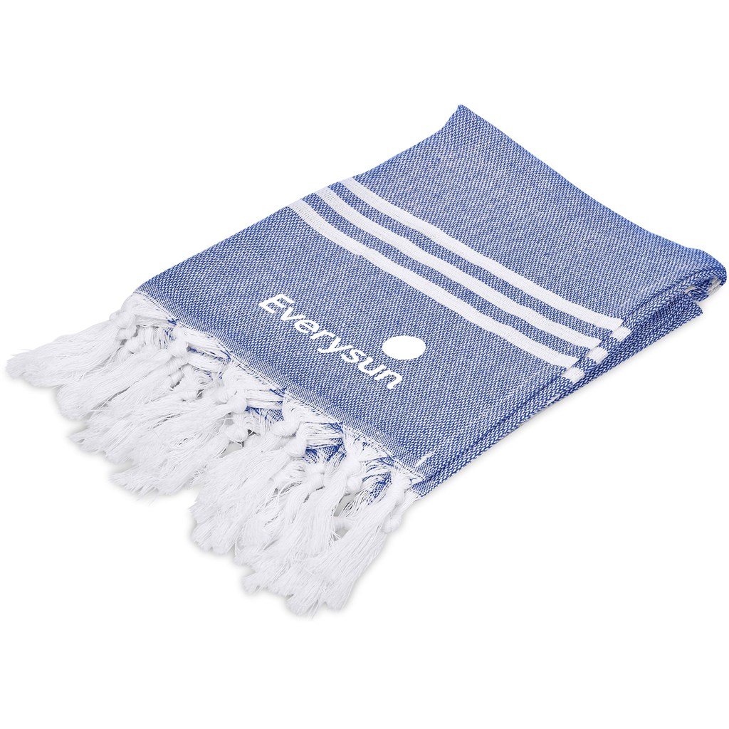 Santa Cruz Cotton-Rich Beach Towel & Drawstring Bag