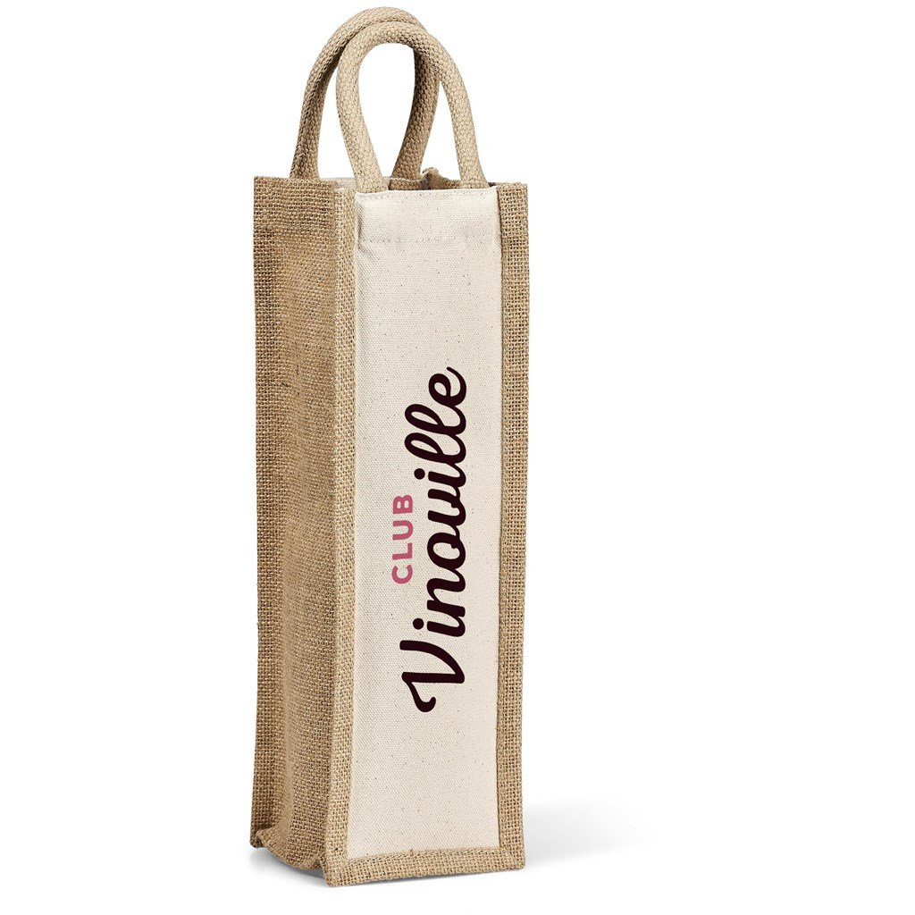 Inshu Jute & Cotton Wine Tote