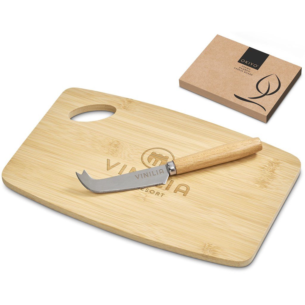Edamu Bamboo Cheese Board Set