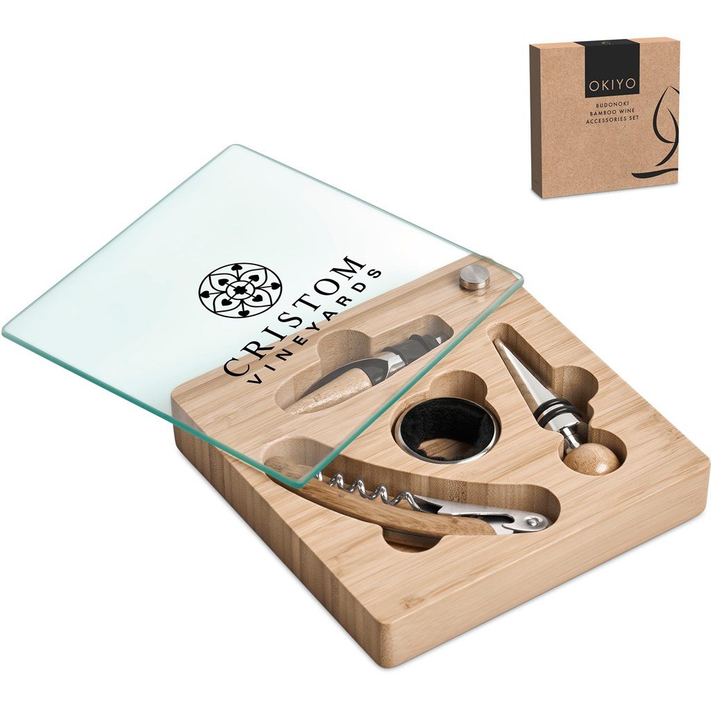 Budonoki Bamboo Wine Accessories set