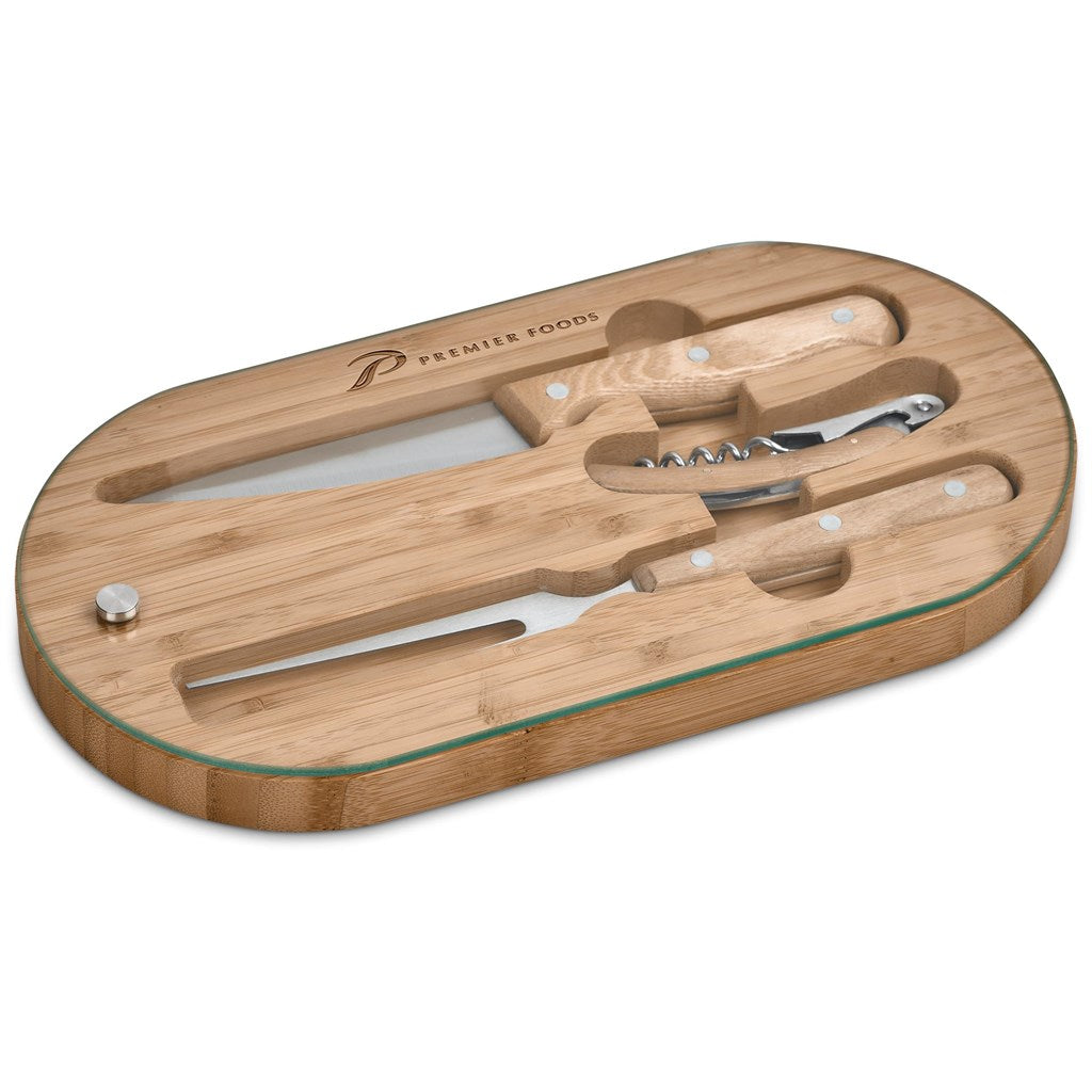 Suraisu Bamboo Food & Wine Set