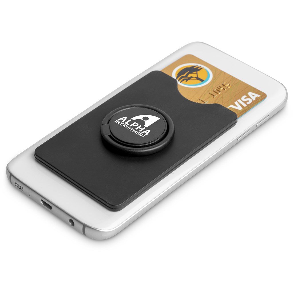 Axial Phone Card Holder, Ring Grip & Phone Stand