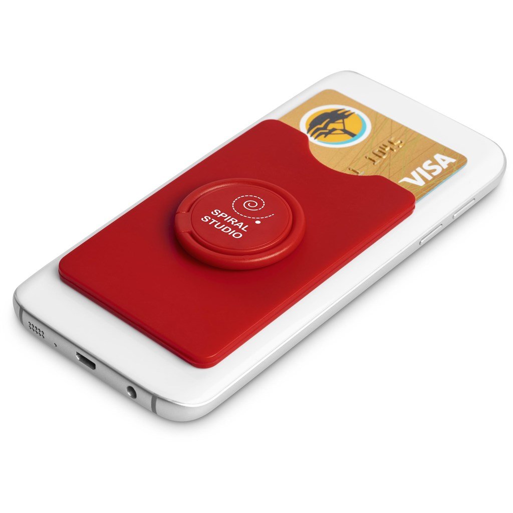 Axial Phone Card Holder, Ring Grip & Phone Stand