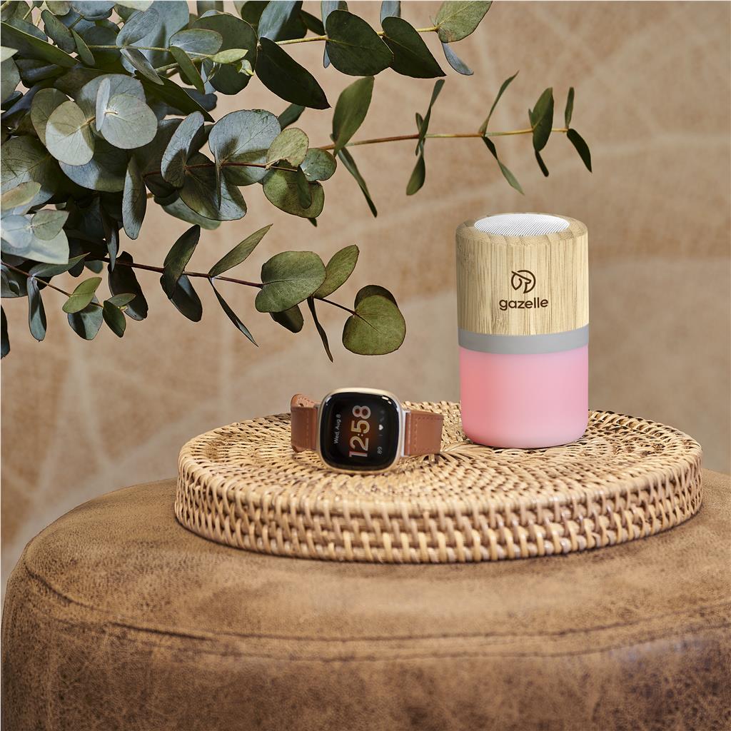 Heiwa Bamboo Bluetooth Speaker & Night Light