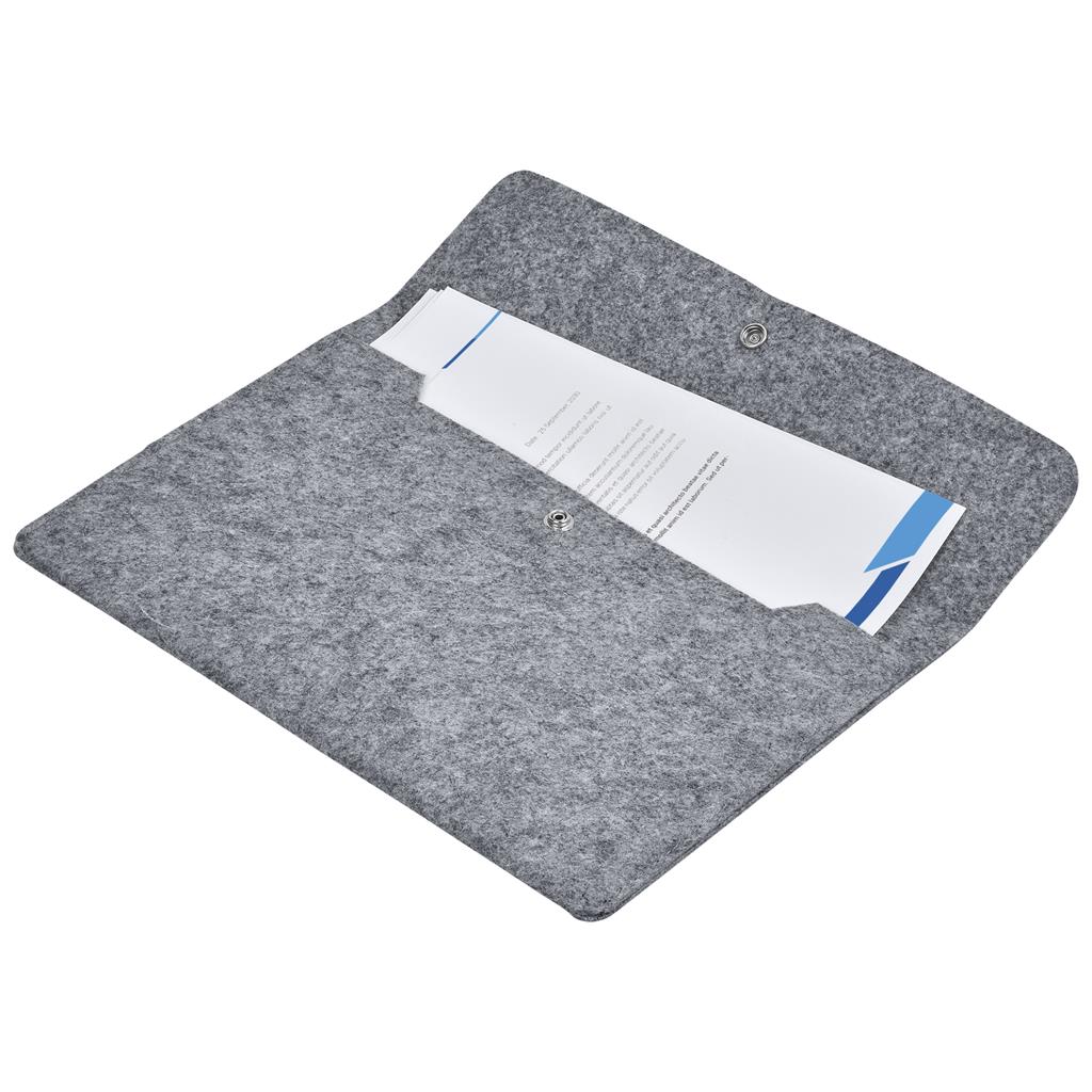 Pre-Production Sample Custom Revo RPET Felt Document Holder