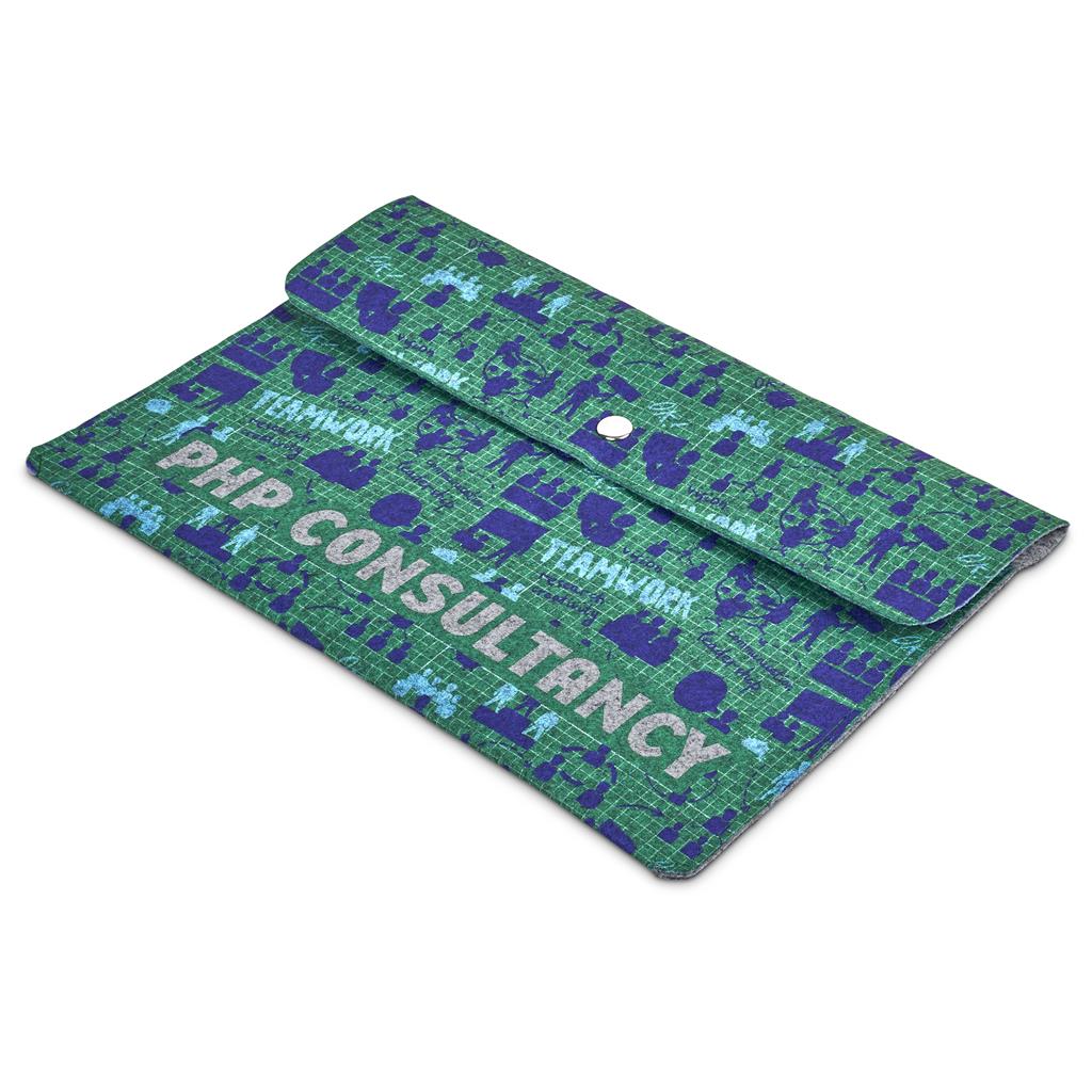 Pre-Production Sample Custom Revo RPET Felt Document Holder