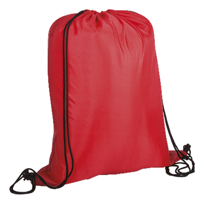 BB0009 - Lightweight Drawstring Bag - 210D Red / STD / Last Buy - Drawstrings