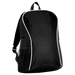 BB0110 - Curve and Arch Design Backpack Black / STD / Regular - Backpacks