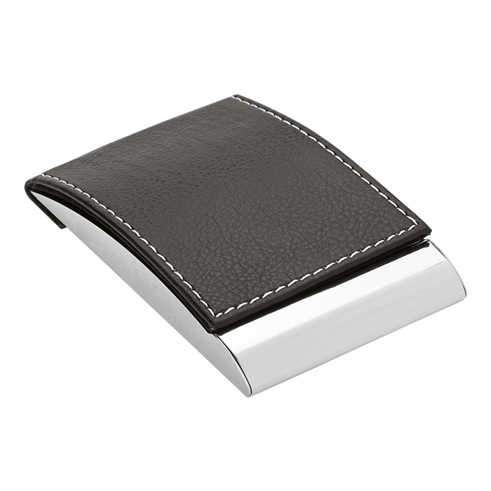 BD0006 - Business Card Case With Magnetic Lid Black / STD / Last Buy - Office Accessories