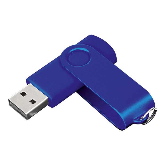 BE0005 - 4GB Swivel USB Drive Royal/Royal / STD / Regular - Technology