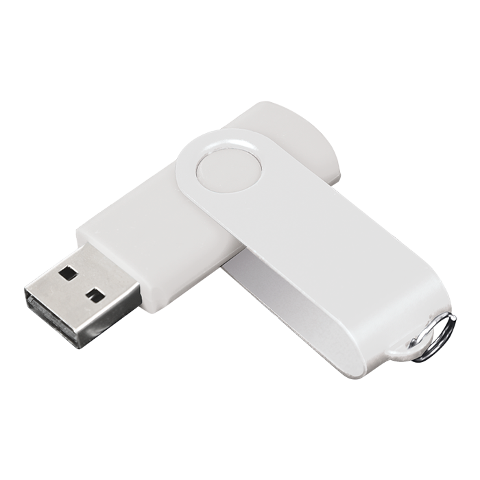 BE0005 - 4GB Swivel USB Drive White/White / STD / Regular - Technology