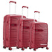 Bedford Set of 3 | Red-Suitcases