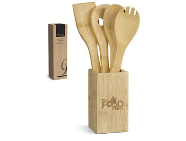 Okiyo Betsubara Bamboo Cooking Utensils Set-Natural-NT