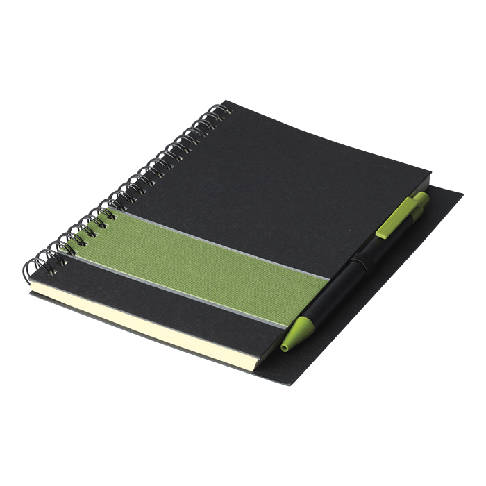 BF0052 - Coloured Stripe Notebook with Pen - Notebooks