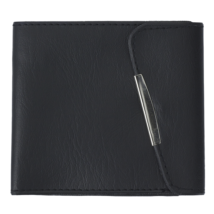 BF2749 - PVC Pinch Wallet Black / STD / Last Buy - Novelties