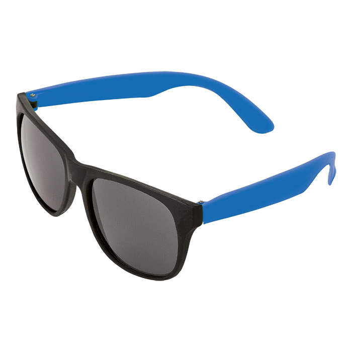 BH0029 - Sunglasses with Fluorescent Sides Blue / STD / Last Buy - Outdoor