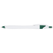 BP0015 - Slim White Barrel Ballpoint Pen Green / STD / 