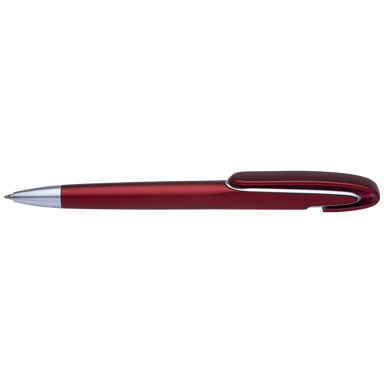 BP0077 - Rounded Clip Ballpoint Pen Maroon / STD / Regular -