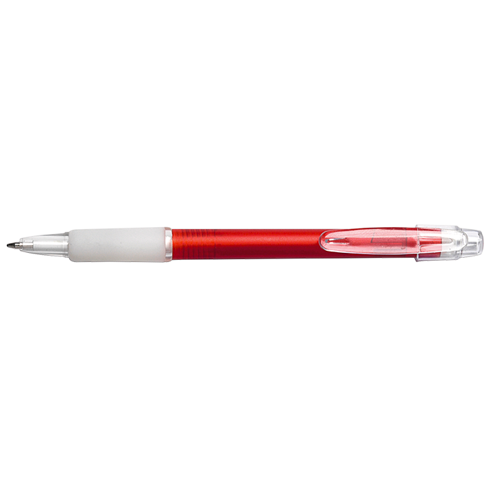 BP3321 - Frosted Plastic Ballpoint Pen Red / STD / Regular - Writing Instruments