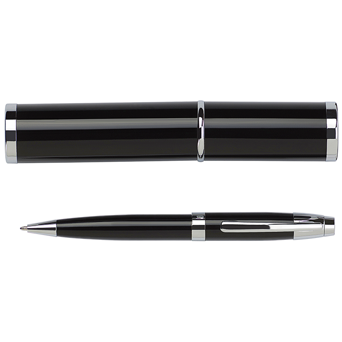 BP4580 - Metal Ballpoint Pen in Matching Tube Black / STD / 