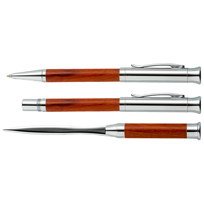 BP5768 - Rosewood Exclusive Pen and Letter Opener Set Brown 