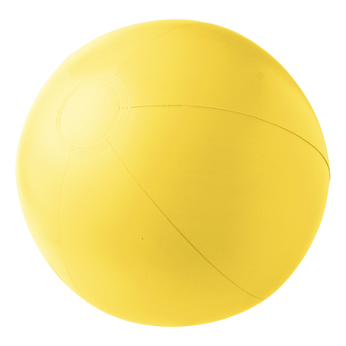 BR4188 - Solid Colour Inflatable Beach Ball Yellow / STD / Regular - Outdoor