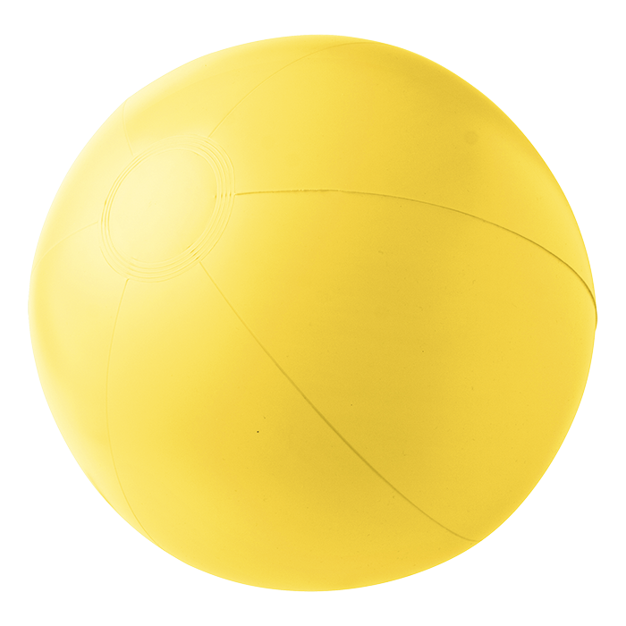 BR4188 - Solid Colour Inflatable Beach Ball Yellow / STD / 