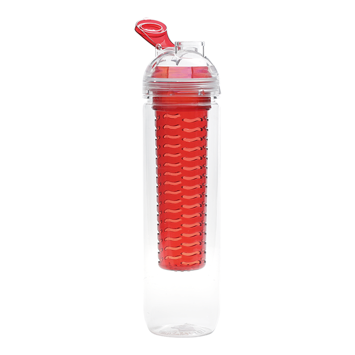 BW0052 - 800ml Fruit Infusing Tritan Water Bottle Red / STD 