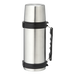 BW0064 - 1l Stainless Steel Travel Flask with Carry Handle Silver / STD / Regular - Drinkware