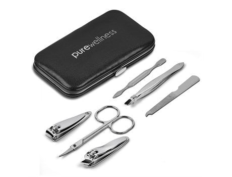 Casey 6-Piece Manicure Set - Black-Black-BL