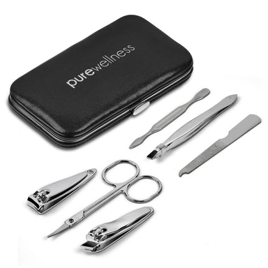 Casey 6-Piece Manicure Set - Black-Black-BL