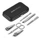 Casey 6-Piece Manicure Set - Black-Black-BL