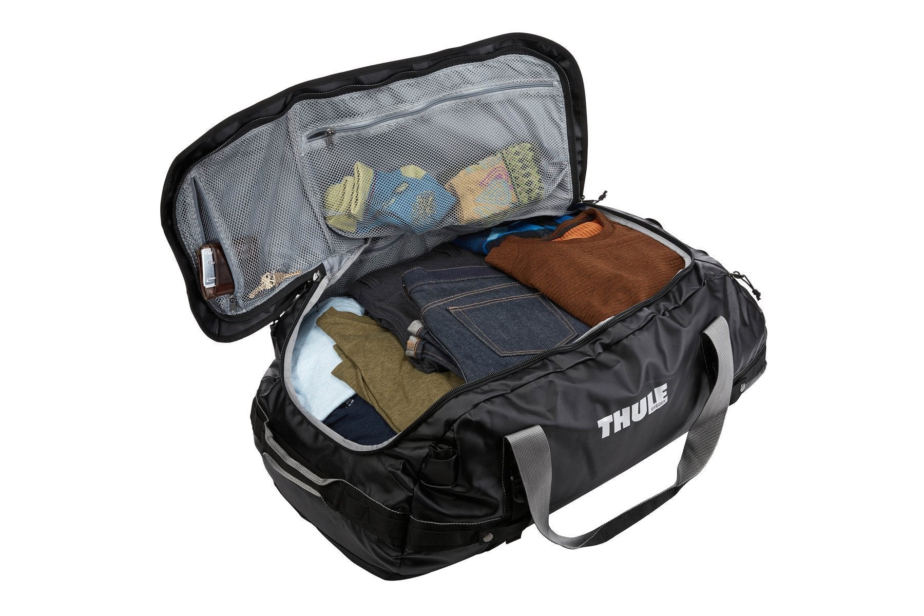 Chasm 130L Duffel Bag Black-Duffel Bags