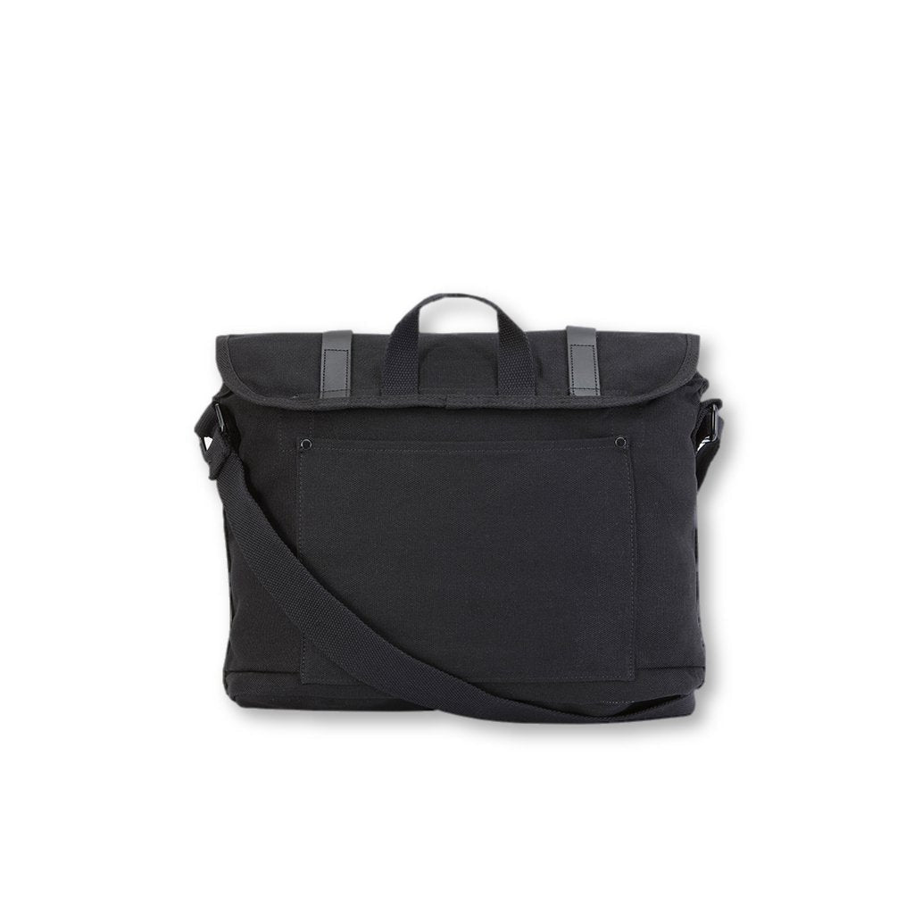 Classic Canvas Work Messenger-Messenger Bags-Black