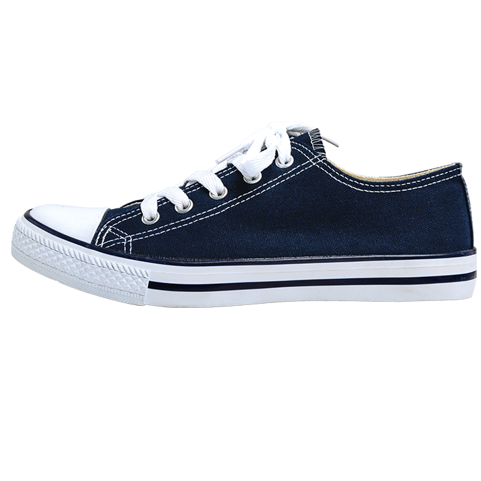 Barron Canvas Lace Up Shoe  Navy/White / Size 10 / 