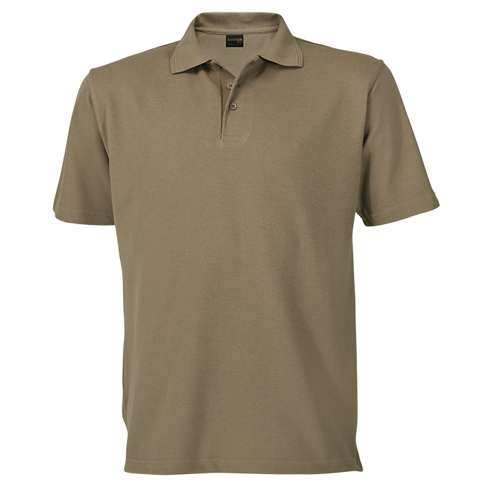 260g Barron Pique Knit Golfer  Khaki / 3XL / 