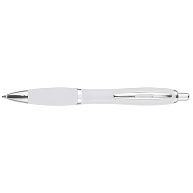 BP30151 - Curved Design Ballpoint Pen with Coloured Barrel 