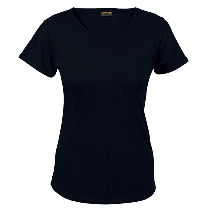 145g Crew Neck T-Shirt Ladies Black / XS / Regular - T-Shirts