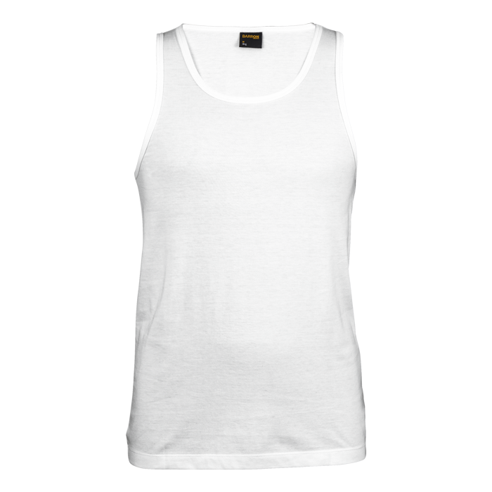 160g Vest Mens White / XS / Regular - T-Shirts