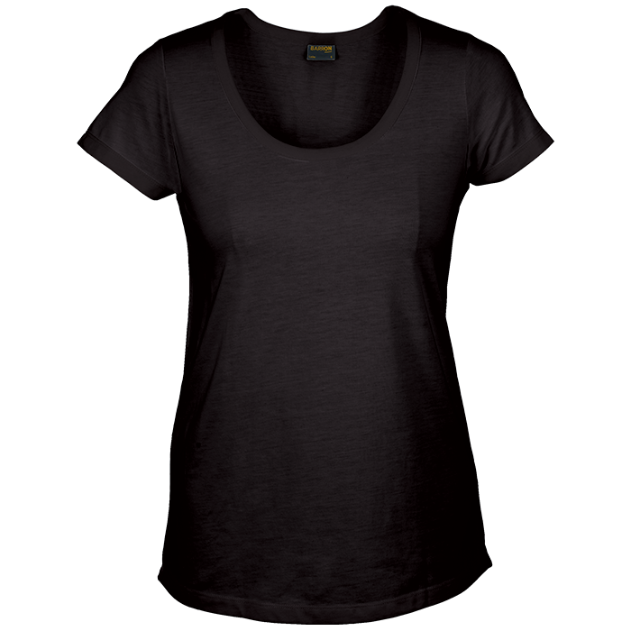 160g Zoey T-Shirt Ladies Black / XS / Last Buy - T-Shirts
