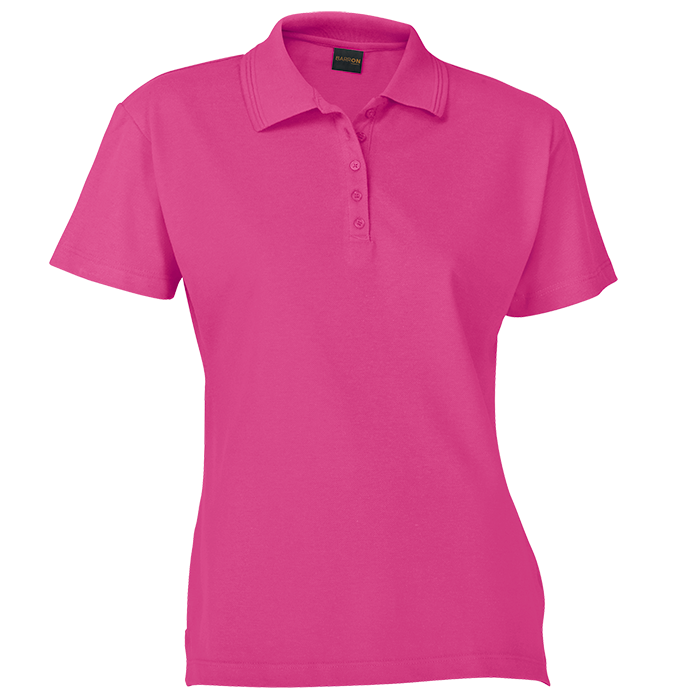 200g Ladies Pique Knit Golfer Raspberry Pink / XS / Regular - Golf Shirts