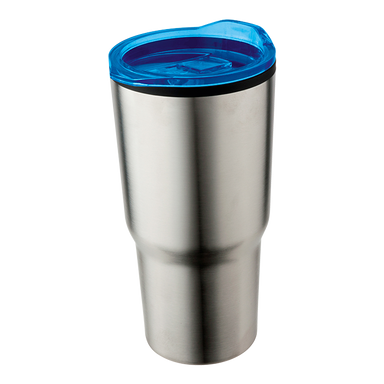 590ml Stainless Steel Mug With Clear Lid Blue / STD / Regular - Drinkware