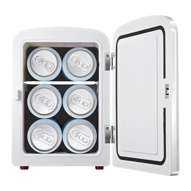 6 Can Mini-Fridge With Built In Bluetooth Speaker White / STD / Regular - Outdoor