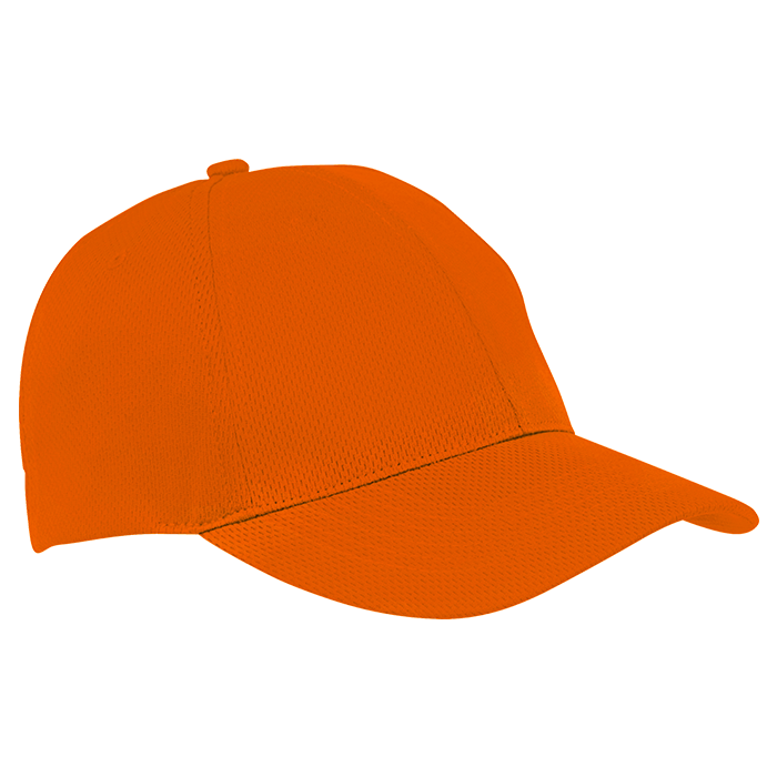 6 Panel Alloy Cap Safety Orange / STD / Last Buy - Caps