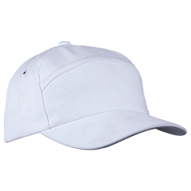 6 Panel Carbon Cap  White / STD / Regular - Caps