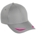 6 Panel Corner Insert Cap Silver/Bright Pink / STD / Last Buy - Caps