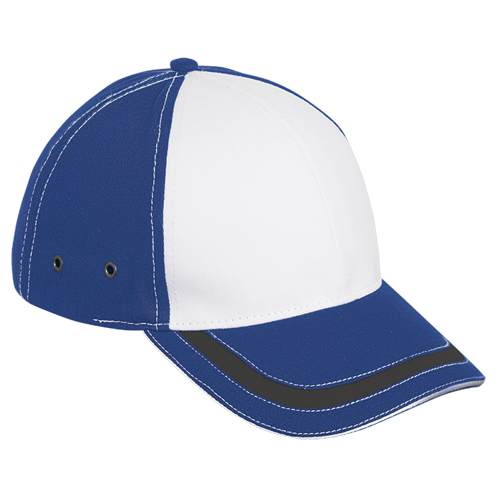 6 Panel District Cap Royal/White/Grey / STD / Last Buy - Caps