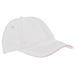 6 Panel Microfibre Stitch Cap White/Pink / STD / Last Buy - Caps
