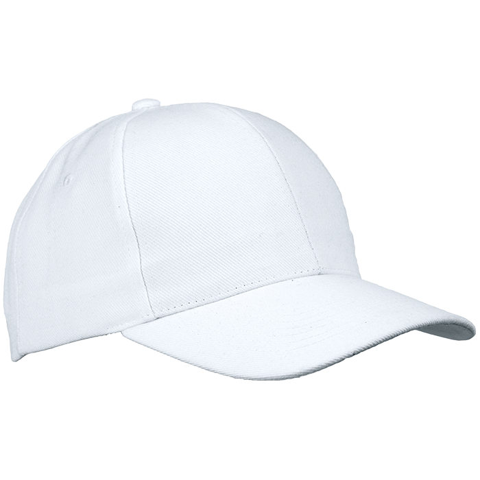 6 Panel Raven Cap  White / STD / Last Buy - Caps
