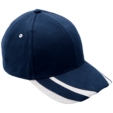 6 Panel Supporter Cap  Navy/White / STD / Regular - 